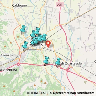Mappa Via Francesco Molon, 36100 Vicenza VI, Italia (2.97333)