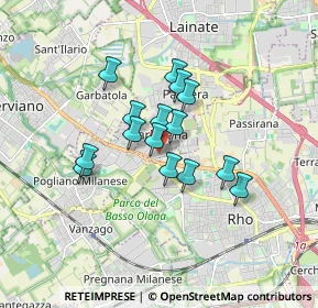 Mappa Via Giacomo Leopardi, 20045 Lainate MI, Italia (1.23933)