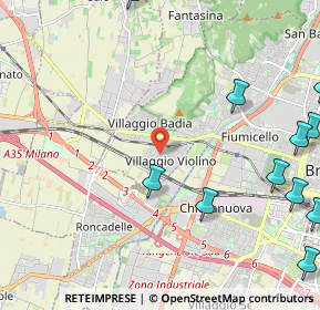 Mappa Via Padre Ottorino Marcolini, 25126 Brescia BS, Italia (3.30846)