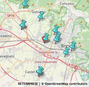 Mappa Via Padre Ottorino Marcolini, 25126 Brescia BS, Italia (3.93583)