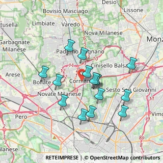Mappa Via A. Negri, 20032 Cormano MI, Italia (3.22533)