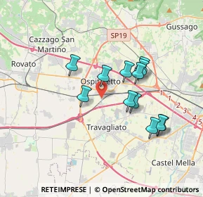 Mappa Via dei Mille, 25035 Ospitaletto BS, Italia (3.03417)