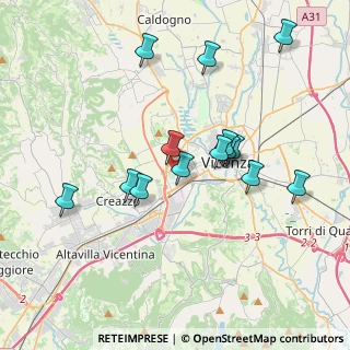 Mappa Via Arcangelo Corelli, 36100 Vicenza VI, Italia (3.54)