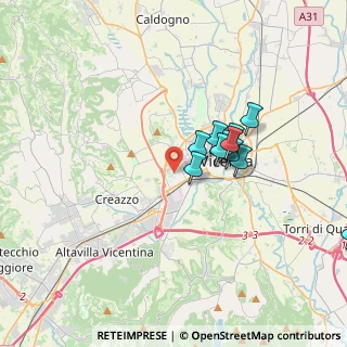 Mappa Via Arcangelo Corelli, 36100 Vicenza VI, Italia (2.99182)