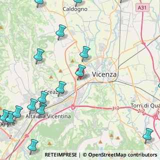 Mappa Via Arcangelo Corelli, 36100 Vicenza VI, Italia (6.70765)