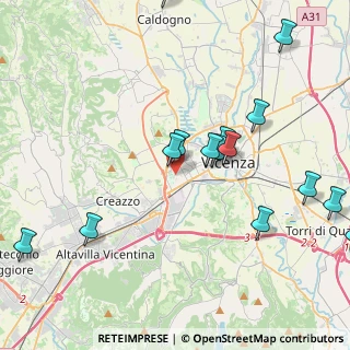 Mappa Via Arcangelo Corelli, 36100 Vicenza VI, Italia (4.83333)