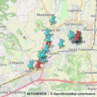 Mappa Via Arcangelo Corelli, 36100 Vicenza VI, Italia (1.877)