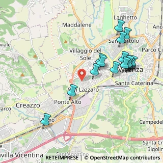 Mappa Via Arcangelo Corelli, 36100 Vicenza VI, Italia (2.10867)