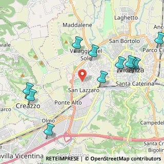 Mappa Via Arcangelo Corelli, 36100 Vicenza VI, Italia (2.47)