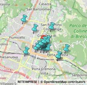 Mappa Via del Castello, 25122 Brescia BS, Italia (1.17722)