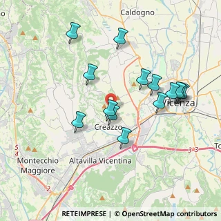 Mappa Via delle Vigne, 36051 Creazzo VI, Italia (3.68214)