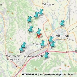 Mappa Via delle Vigne, 36051 Creazzo VI, Italia (3.83308)