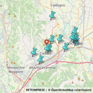 Mappa Via delle Vigne, 36051 Creazzo VI, Italia (3.53077)