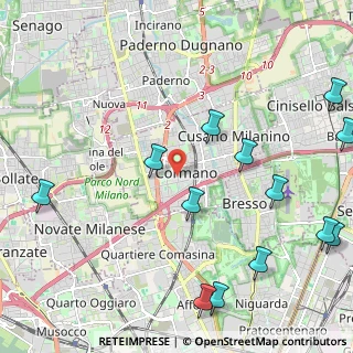 Mappa Via Molinazzo, 20032 Cormano MI, Italia (2.81538)