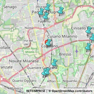 Mappa Via Molinazzo, 20032 Cormano MI, Italia (2.76636)