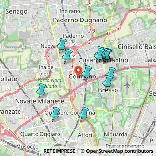 Mappa Via Molinazzo, 20032 Cormano MI, Italia (1.64786)