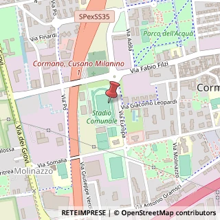 Mappa Via Europa, 11, 20032 Cormano, Milano (Lombardia)
