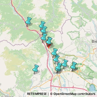 Mappa 10010 Settimo Vittone TO, Italia (7.01214)