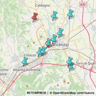 Mappa Via Luigi Luzzatti, 36100 Vicenza VI, Italia (3.70273)