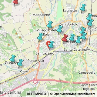 Mappa Via Luigi Luzzatti, 36100 Vicenza VI, Italia (2.66867)