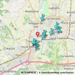 Mappa Via Luigi Luzzatti, 36100 Vicenza VI, Italia (1.35818)