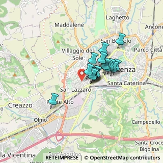 Mappa Via Luigi Luzzatti, 36100 Vicenza VI, Italia (1.15647)