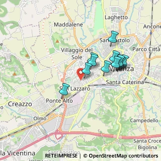 Mappa Via Luigi Luzzatti, 36100 Vicenza VI, Italia (1.56083)