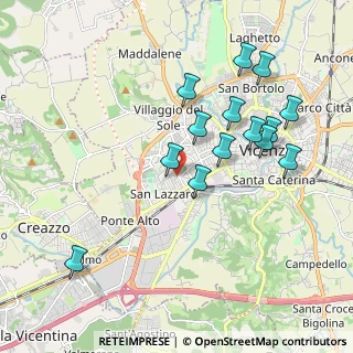Mappa Via Luigi Luzzatti, 36100 Vicenza VI, Italia (1.93643)