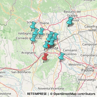 Mappa Via Luigi Luzzatti, 36100 Vicenza VI, Italia (9.76071)