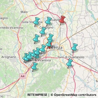 Mappa Via Luigi Luzzatti, 36100 Vicenza VI, Italia (6.87353)