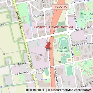 Mappa Via Po, 104, 20032 Cormano, Milano (Lombardia)
