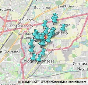 Mappa Via delle Camelie, 20093 Cologno Monzese MI, Italia (1.085)