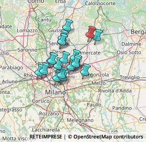 Mappa Via delle Camelie, 20093 Cologno Monzese MI, Italia (8.731)