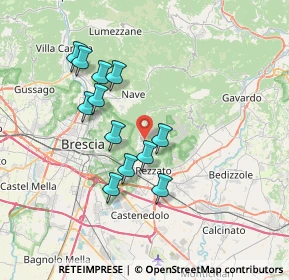 Mappa Via Seminario, 25082 Botticino BS, Italia (6.40667)
