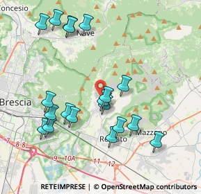 Mappa Via Seminario, 25082 Botticino BS, Italia (4.08579)