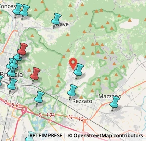 Mappa Via Seminario, 25082 Botticino BS, Italia (6.11176)