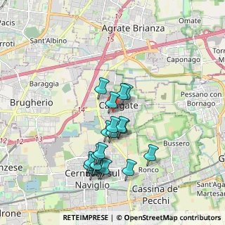 Mappa Via Gen. C. A. dalla Chiesa, 20052 Brugherio MB, Italia (1.7375)