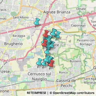 Mappa Via Gen. C. A. dalla Chiesa, 20052 Brugherio MB, Italia (1.05)