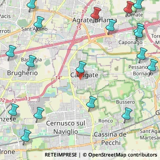 Mappa Via Gen. C. A. dalla Chiesa, 20052 Brugherio MB, Italia (3.41389)