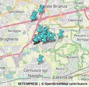 Mappa Via Generale Carlo Alberto dalla Chiesa, 20061 Carugate MI, Italia (0.99611)