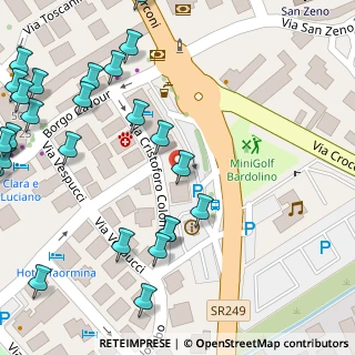 Mappa Via Cristoforo Colombo, 37011 Bardolino VR, Italia (0.08462)