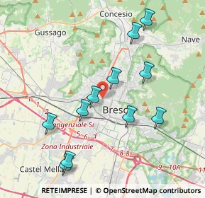 Mappa Via Giosuè Carducci, 25126 Brescia BS, Italia (3.97545)