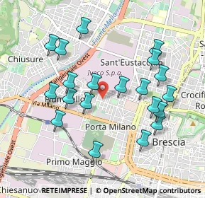 Mappa Via Giosuè Carducci, 25126 Brescia BS, Italia (0.9565)