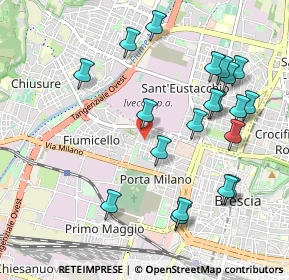 Mappa Via Giosuè Carducci, 25126 Brescia BS, Italia (1.086)