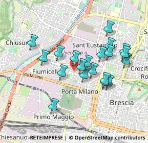 Mappa Via Giosuè Carducci, 25126 Brescia BS, Italia (0.8135)