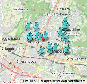 Mappa Via Giosuè Carducci, 25126 Brescia BS, Italia (1.454)