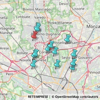 Mappa Viale Guglielmo Marconi, 20095 Cusano Milanino MI, Italia (3.21929)