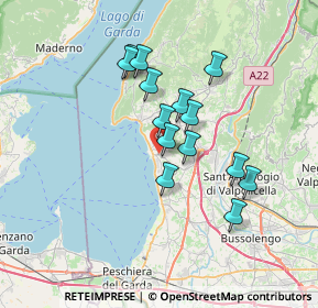 Mappa Via Molini, 37011 Bardolino VR, Italia (5.695)