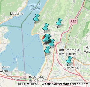 Mappa Via Molini, 37011 Bardolino VR, Italia (3.42)