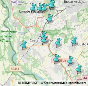 Mappa Via Caboto, 20022 Castano Primo MI, Italia (4.40357)